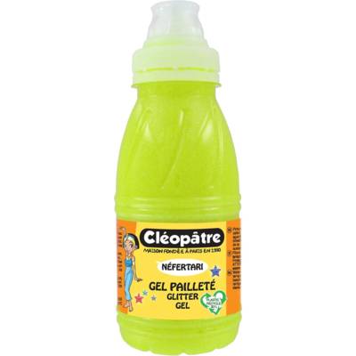 Gel Pailleté Néon Jaune 250 ml - CLÉOPÂTRE