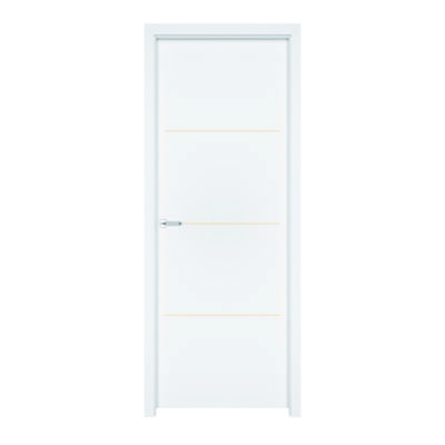 Bloc-porte alvéolaire TERCERA gravé à peindre Hui.74 mm - 204 x 93 cm - Gedimat - ATELIER