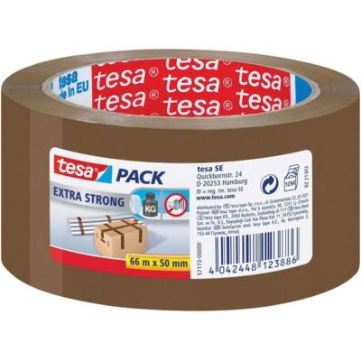 Ruban Adhésif d'emballage PVC Extra Strong 50 mm x 60 m Marron - TESA