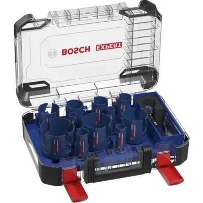 Coffret universel de scies trépans EXPERT Construction Material PC Plus - BOSCH - 15pcs - 2608901950