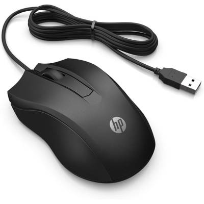 Souris Mouse 100 Optique Filaire USB 1600 Dpi Noire - HP