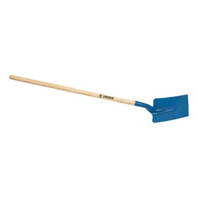 Pelle carrée col de cygne manche en bois - 230x200mm - Gedimat - REVEX