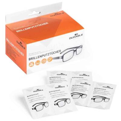 Lingette nettoyante pour lunettes, paquet de 100 - DURABLE