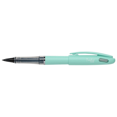 Feutre Plume Tradio TRJ97 encre Noire Corps pastel Vert bourgeon - Pentel