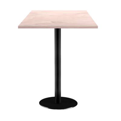 Mange-debout pied noir 60x60cm chene bosco - intérieur - RestooTab