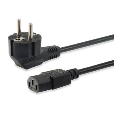 Câble d'alimentation IEC C13 vers Schucko 3 m mâle/femelle Noir - EQUIP