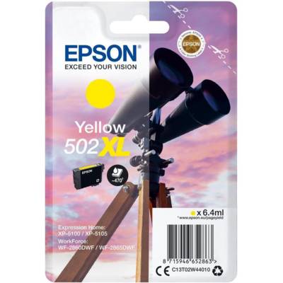 Cartouche Jet d'encre n°502XL 6ml Jaune Jumelles - EPSON