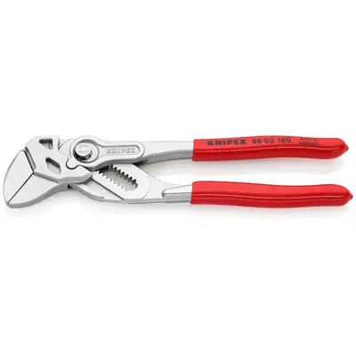 Pince clé KNIPEX 180mm de long avec effet cliquet - 13 positions - 86 03 180