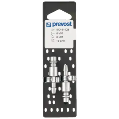 Embout PREVOST pour flexibles Ø10 mm avec colliers à oreilles 1518 - La paire - IRP 066810P2