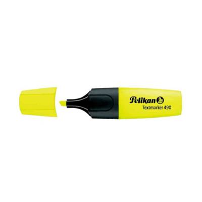Surligneur Textmarker 490 Pte biseautée 1 - 5 mm Jaune fluo - Pelikan