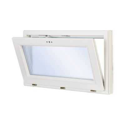Fenêtre PVC blanc VISION à soufflet isolation totale 120mm - Gedimat - NEOBAIE