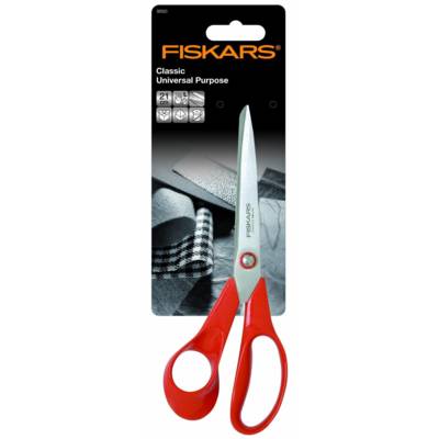 Ciseaux Classic Universels gauchers 21 cm à lames auto affutantes, inoxydables - FISKARS