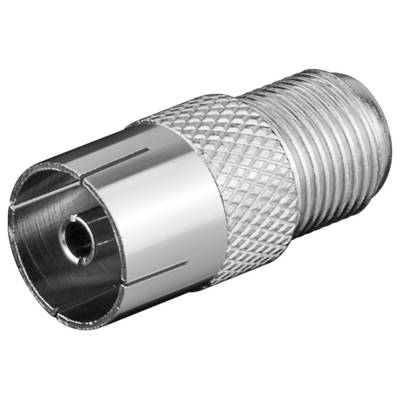 Adaptateur Sat F Femelle - Coaxial IEC 9,5 mm Femelle Zinc - GOOBAY
