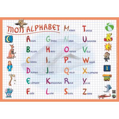 Sous main éducatif 30x42 "mon alphabet" - ARIS EDITIONS