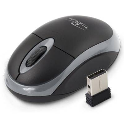 Souris Vulture 3D TM116E Sans Fil 2,4GHZ Optique 1000 DPI Noir - TITANUM