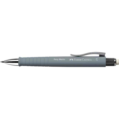 Porte-mines POLY MATIC diam 0,7mm gris - Faber-Castell