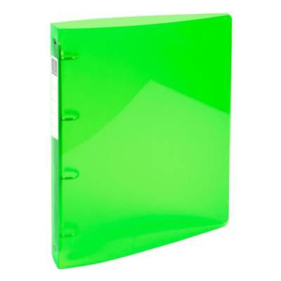 Classeur 4 anneaux 30mm IDERAMA PP polypropylène 7/10e A4 maxi Vert Anis - EXACOMPTA