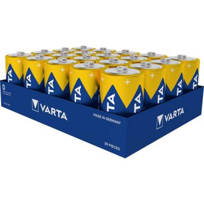 Pack 20 Piles Alcaline LongLife Power LR20/D (Mono) (4920) 1.5 V - VARTA