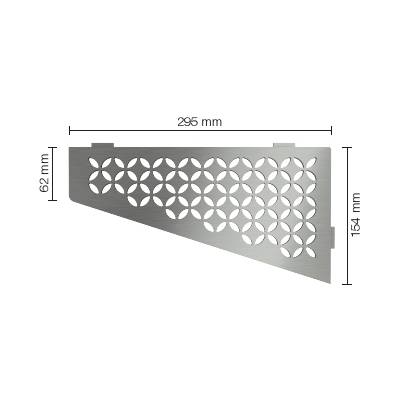 Tablette SHELF-E-S3 floral - 154x295mm - Gedimat - SCHLUTER SYSTEMS