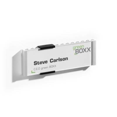 Plaque de Porte INFO SIGN Acrylique et Aluminium 149x52.5 m Argent - DURABLE
