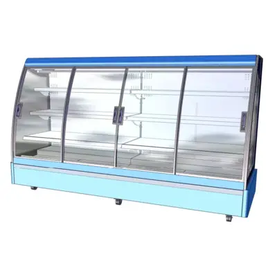 Vitrine semi verticale froid positif (groupe logé), Sur Roulettes - "RDA-2,5-15" - JBG2