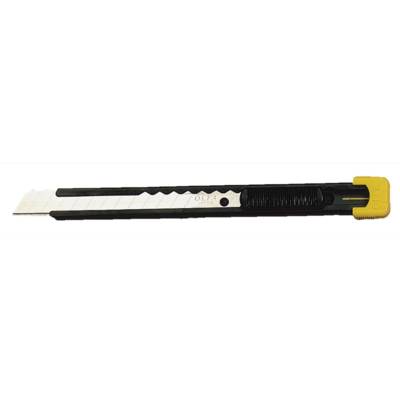 Cutter Model S Acier Lame AB 9mm Noir Jaune - OLFA