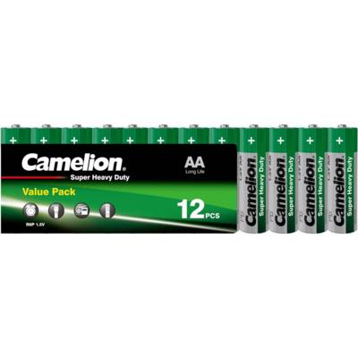 Pack de 12 pile Super Heavy Duty LR6/AA/Mignon 1,5V - CAMELION