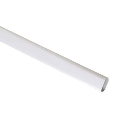 Tube de penderie ovale laqué blanc dim.30x15x0.6mm long.1m en vrac 1 pièce - Gedimat - VYNEX