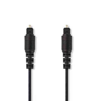 Câble Audio Optique TosLink Mâle - Mâle 1,0 m Noir - NEDIS