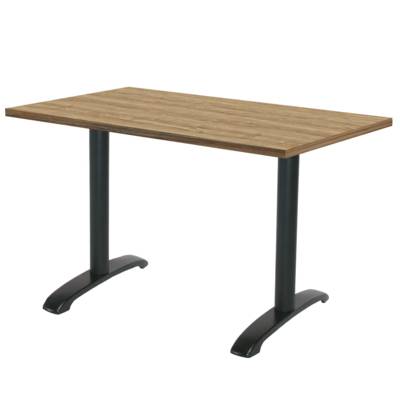 Table pied noir 160x80cm chene slovene - intérieur - RestooTab
