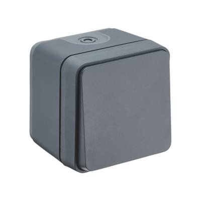 Interrupteur va et vient IP55 CYKLONE - gris - Gedimat - DEBFLEX