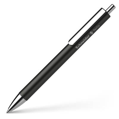 Stylo à bille Perlia noir Recharge Slider 755 M bleue - SCHNEIDER