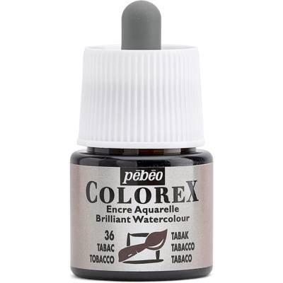 Flacon 45ml Encre COLOREX Aquarelle TABAC - PÉBÉO