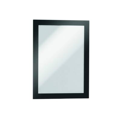 Lot de 5 Cadres d'affichages magnétiques DURAFRAME MAGNETIC, A5 Noir - DURABLE