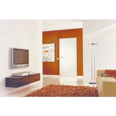Bloc-porte laqué tubulaire HANOVRE cloison de 70 à 80 mm blanc - 204 x 73 cm - Gedimat - WESTAG