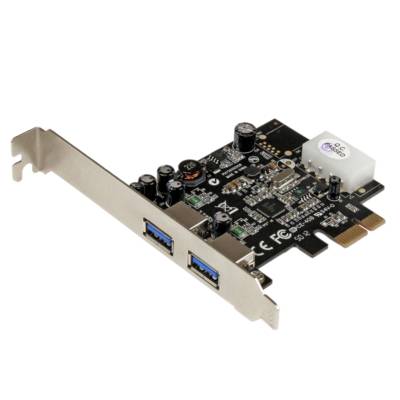 Carte Contrôleur PCI Express vers 2 Ports USB 3.0 avec UASP - Alimentation LP4 - STARTECH.COM