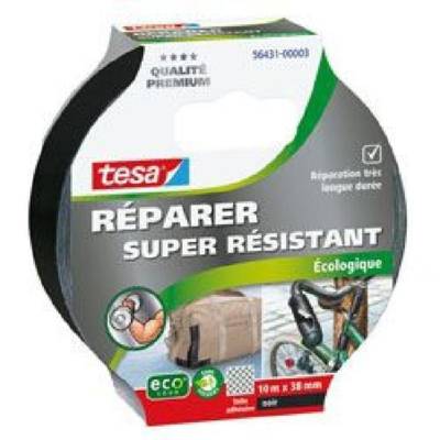 Toile de renfort ou réparation 10 m x 38 mm coloris noir - TESA