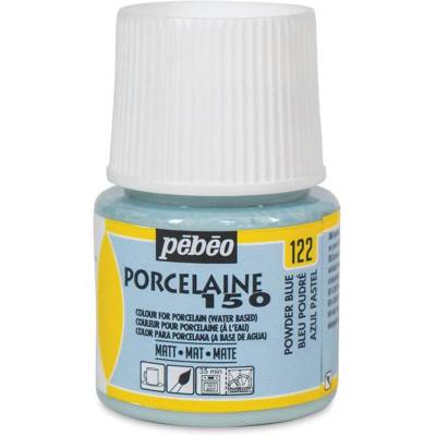 Flacon 45 ml Peinture P150 porcelaine Coloris Mat BLEU POUDRE - PÉBÉO