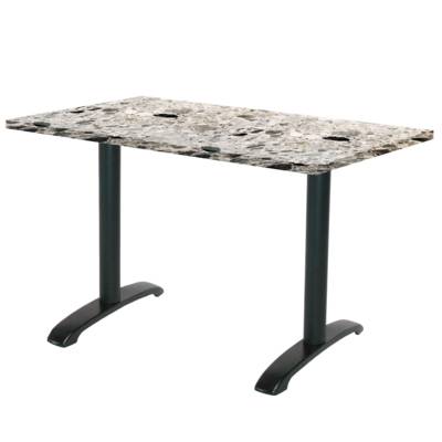 Table pied noir 120x70cm cepp - intérieur - RestooTab