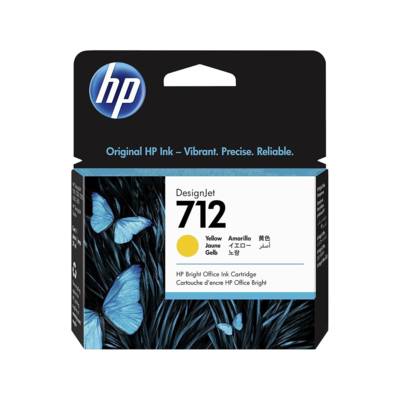 712 Jaune Cartouche d'encre ORIGINALE - 3ED69A - HP