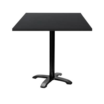 Table pied noir 70x70cm noir - intérieur - RestooTab