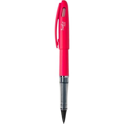 Feutre plume Tradio, corps fluo Rose, encre Noire - PENTEL