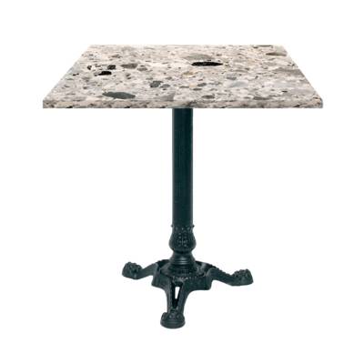 Table pied noir 70x70cm cepp - intérieur - RestooTab