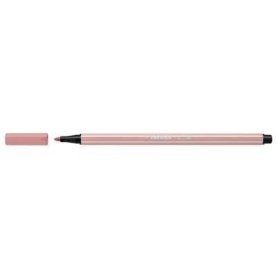Stylo feutre Pen 68 Pointe Moyenne 1mm Rose poudré Blush - STABILO