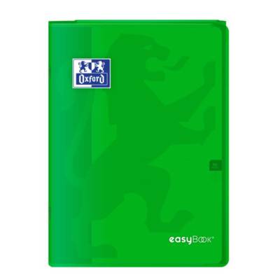 Cahier Easybook agrafé 21x29.7cm 96 pages grands carreaux 90g vert - Oxford