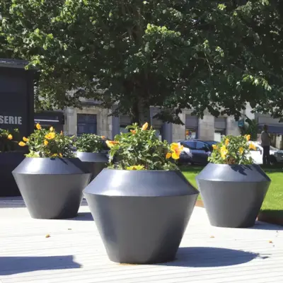 Pot de fleurs Saphir réversible recyclable - ATECH