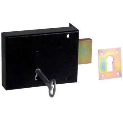 Serrure en applique 461 METALUX pêne dormant - L.80mm axe 40mm - droite - FC04611030 - METALUX SAS