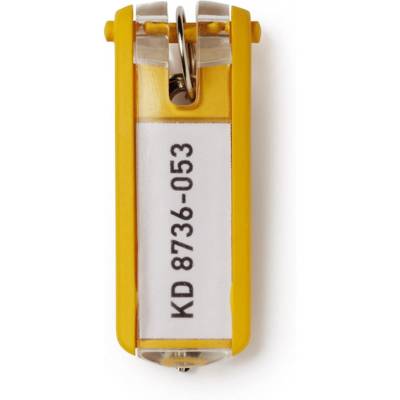 Porte-clés KEY CLIP Jaune en Lot de 6 - DURABLE