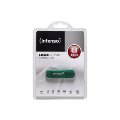 Clé USB 2.0 Intenso Rainbow Line 8 Go Vert