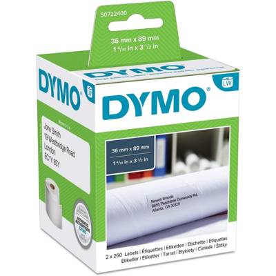 Etiquettes adresse 36 x 89 mm pour LabelWriter 2 x 260 - DYMO